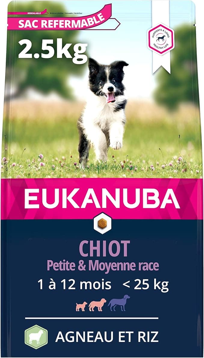 Eukanuba Puppy & Junior Adult Dry Food For Small and Medium Breed Lamb&Rice 2.5kg - Image 1