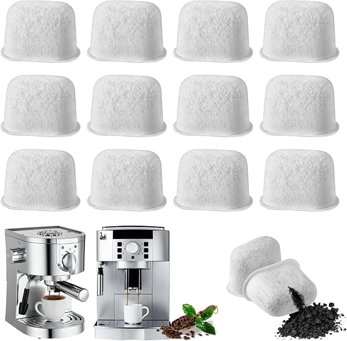 Ninja 12 Pack Water Filter for Ninja Luxe Cafe(es601) Coffee Machine, Activated Carbon Filter, Replacement Water Filter Inserts for Ninja Espresso Machines