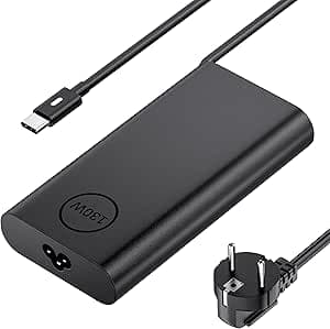 130W USB C Charger Compatible with Dell XPS 15 17 2in1 9500 9510 9520 9530 9575 9700 9710 9720 9730 Precision 5530 2in1 5550 5570 5750 3550 3551 3560 3571 5470 Latitude Type C Power Adapter