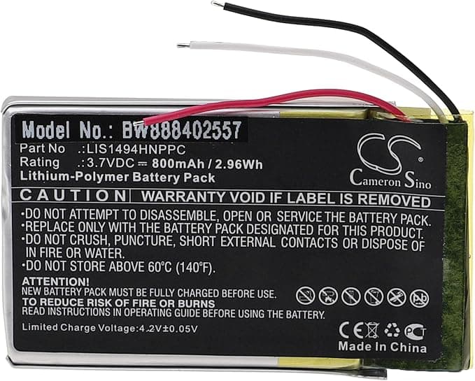 vhbw Battery Compatible with Sony MDR-HW700DS Wireless Headphones (800mAh, 3.7V, Li-Polymer) - Image 1