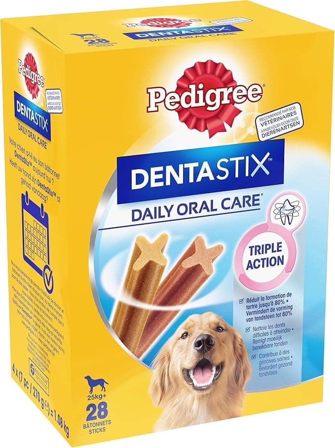 Pedigree : Chew Bone Dentastix Large Dog: 28 Sticks 1080g - Image 1