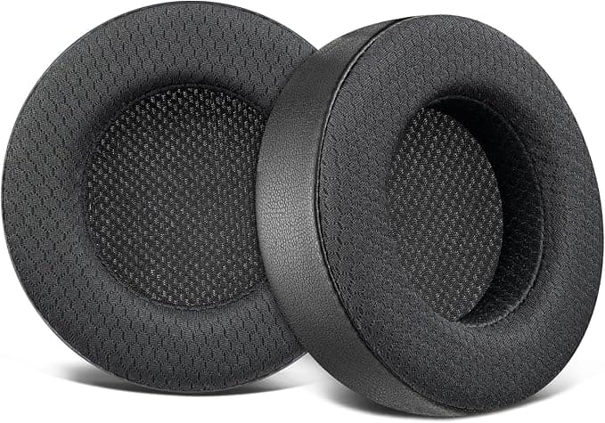 Corsair SOULWIT Ear Pads for Corsair Virtuoso RGB Wireless XT SE Gaming Headset, Mesh Fabric Cushion, Insulating High Density Foam, Increased Thickness