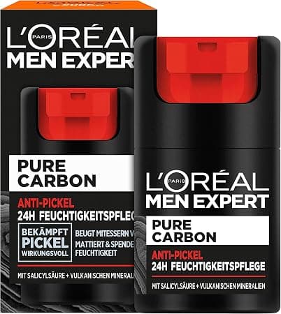 L'Oréal Men Expert Anti-pimple Moisturiser - Effective Pimple Control - Pure Carbon - 1 x 50 ml - Image 1