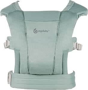 Ergobaby Embrace Soft Air Mesh Baby Carrier for Newborns from Birth, 2 Positions Belly Carrier, Ergonomic, Sage