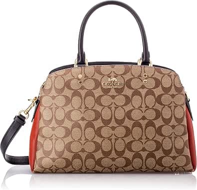 Coach Women's Lillie Carryall In Colorblock Signature Brown, Multicolored