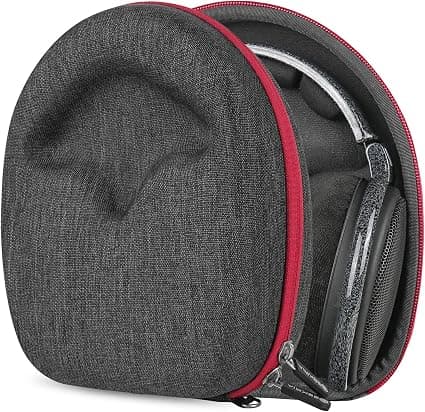 Geekria Shield Replacement Headphone Case Compatible with Sennheiser HD550, HD505, HD598, HD660S2, HD660S, Hard Shell Case with Cable Storage (Dark Grey) - Image 1