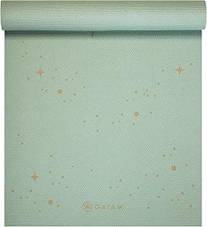 Gaiam Gaiam Yoga Mat - Premium 6mm Print Extra Thick Non Slip Exercise & Fitness Mat for All Types of Yoga, Pilates & Floor Workouts (68"L x 24"W x 6mm Thick)