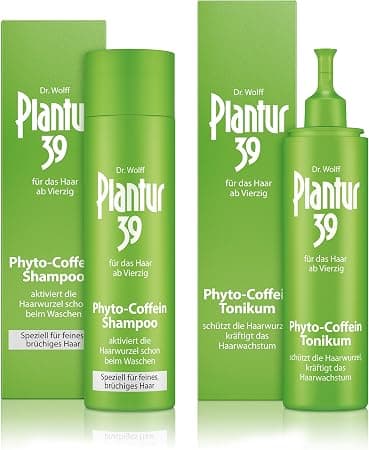 Plantur 39 Phyto Shampoo with Caffeine for Fine Hair 250 ml + Phyto-Caffeine Tonic 200 ml – Against Menopausal Hair Loss - Image 1