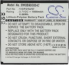 Angelcare 1ICP5/54/57 Replacement Battery for Baby Monitor, Baby Monitor (1800mAh, 3.7V, Li-Polymer)