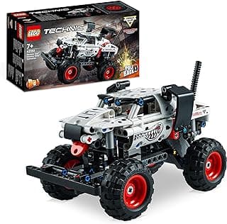 42150 Technic Monster Jam Monster Mutt Dalmatian 2-in-1 Racing Car Monster Truck Toy Birthday Gift Idea for Boys and Girls