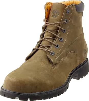 Timberland Men's 6 in Basic Alburn Waterproof Boots, Olive Nubuck, 41 EU