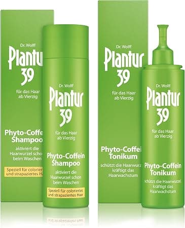 Plantur 39 Phyto Caffeine Shampoo for Coloured Hair 250ml + Phyto Caffeine Tonic 200ml - Image 1