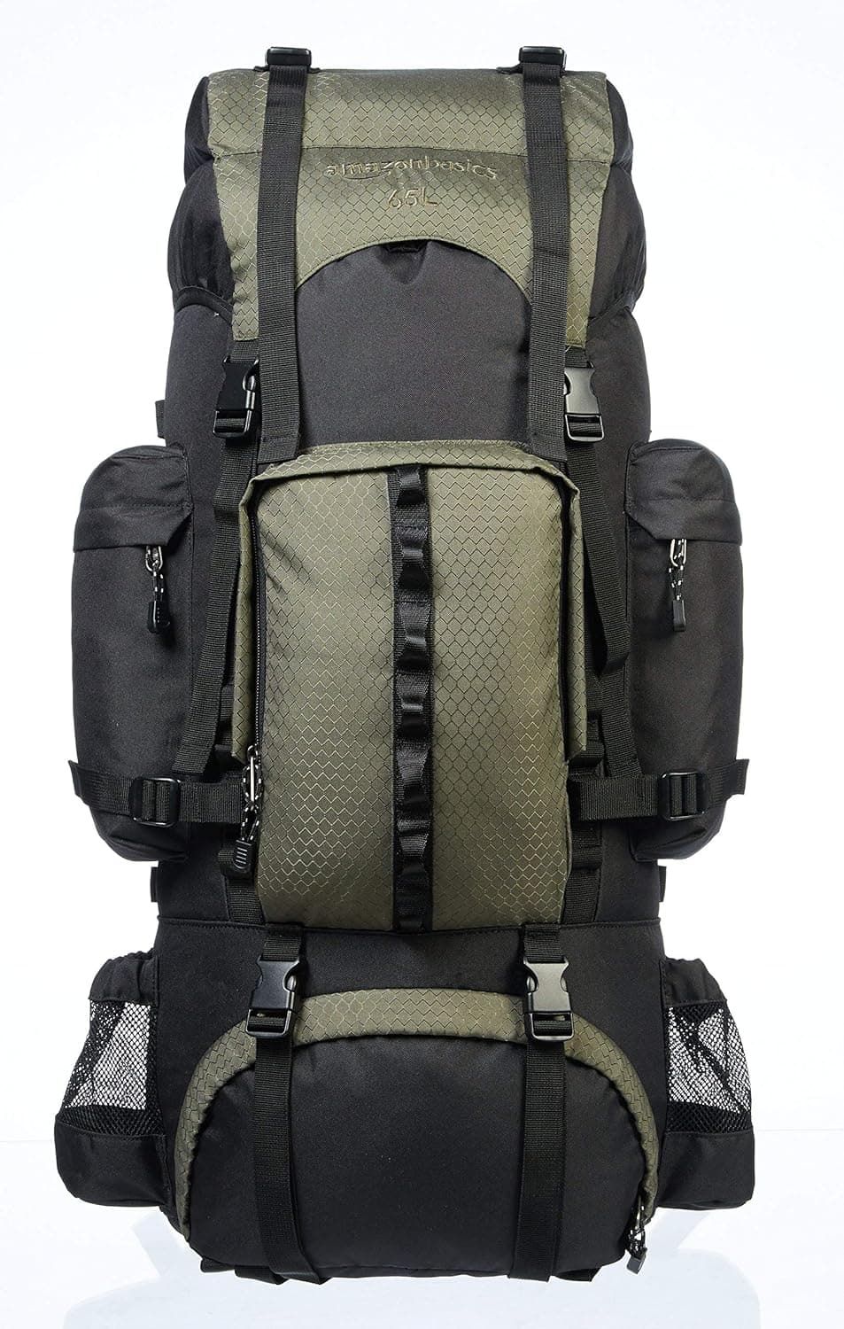 Amazon Basics Sac à dos de randonnée à armature intérieure avec housse de pluie