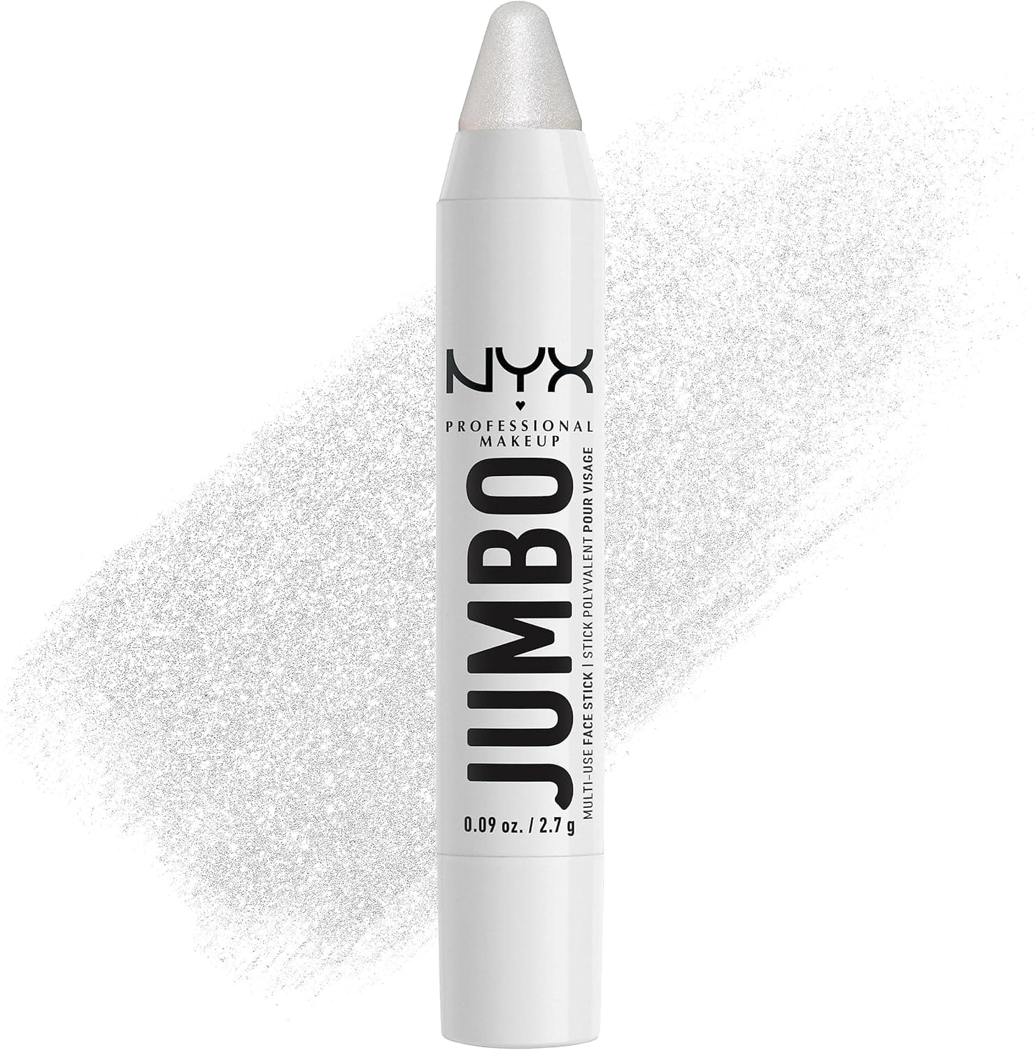 NYX Professional Makeup Jumbo Multi-Use Face Stick Highlighter Pencil, Intense Colour, Multi-Use Highlighter Pencil with Care Oils, Colour: Vanilla Ice Cream (02) - Image 1