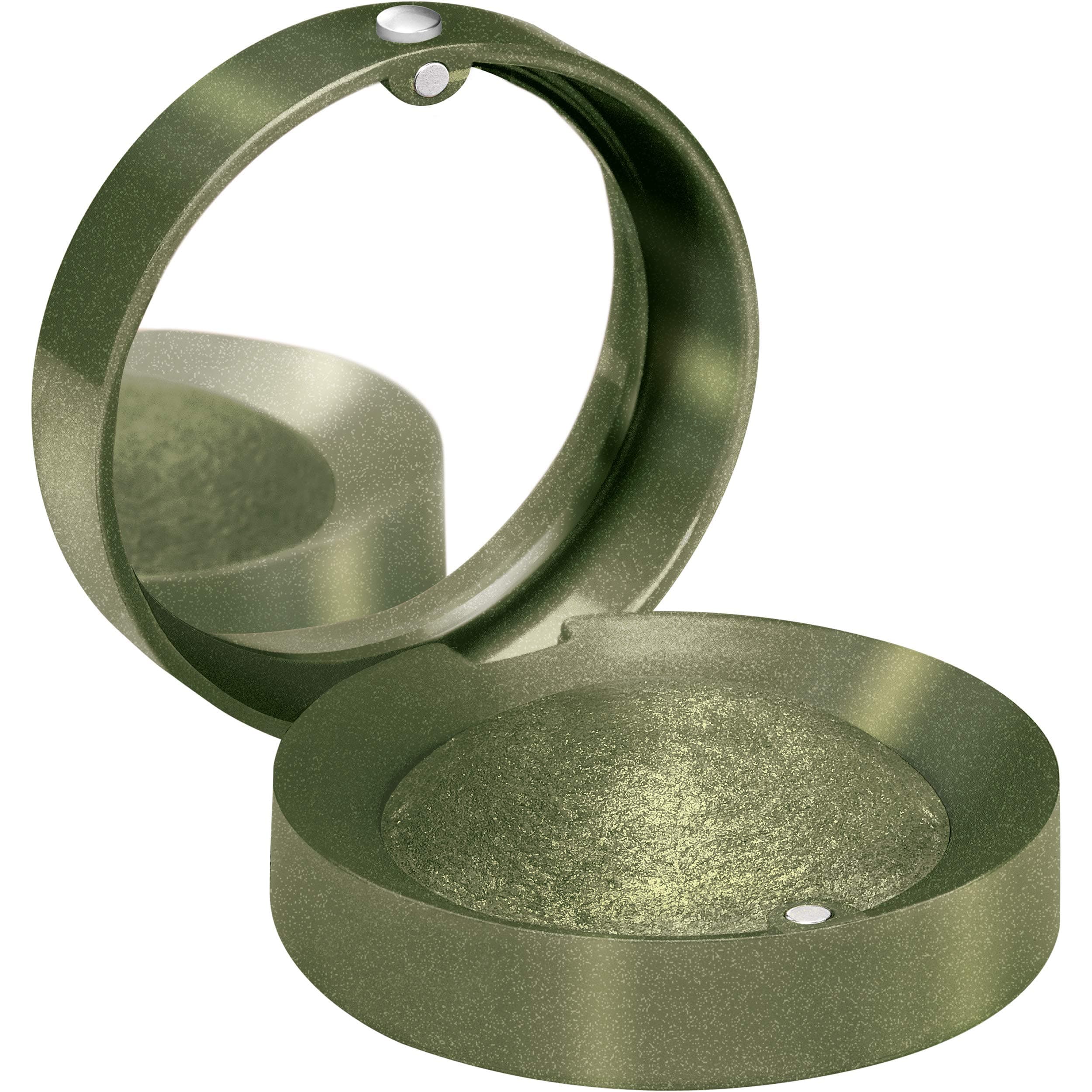 Bourjois - Ombre à paupières Petite Boîte Ronde - Facile à appliquer - Miroir intégré - Texture poudre crémeuse - 09 Itsy bitsy khaki 1,2gr - Image 10
