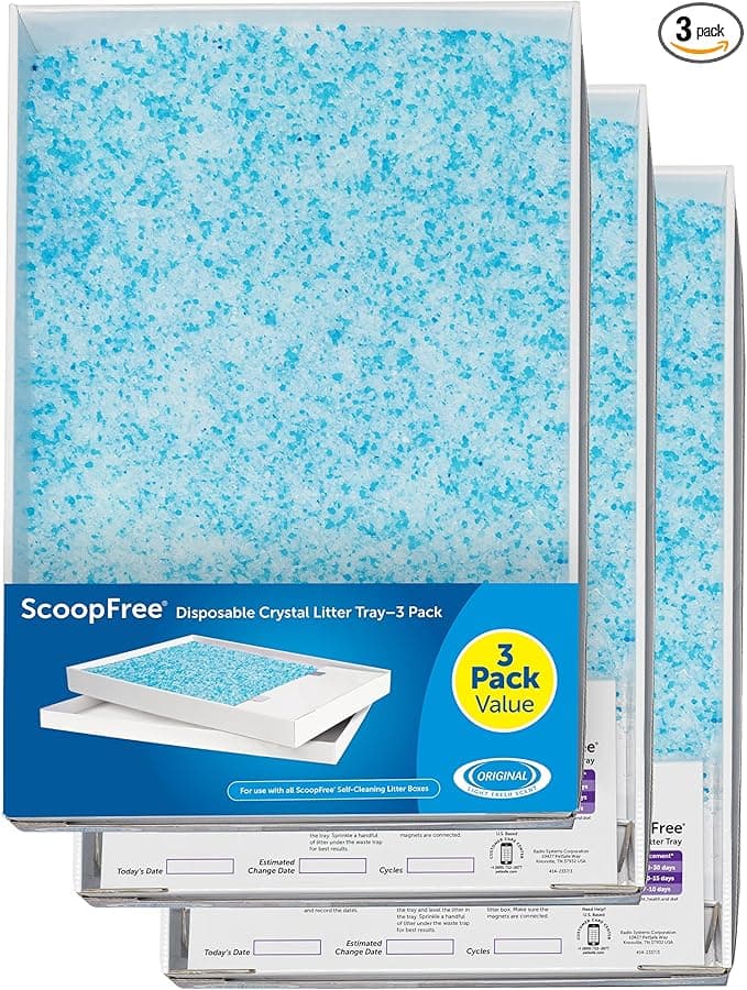 PetSafe - ScoopFree Bac à Litière de Remplacement pour Les Chats avec des Cristaux Bleus - Contrôle des Odeurs, sans Poussière, Protection Contre Les Fuites - Paquet de 3 - Image 3
