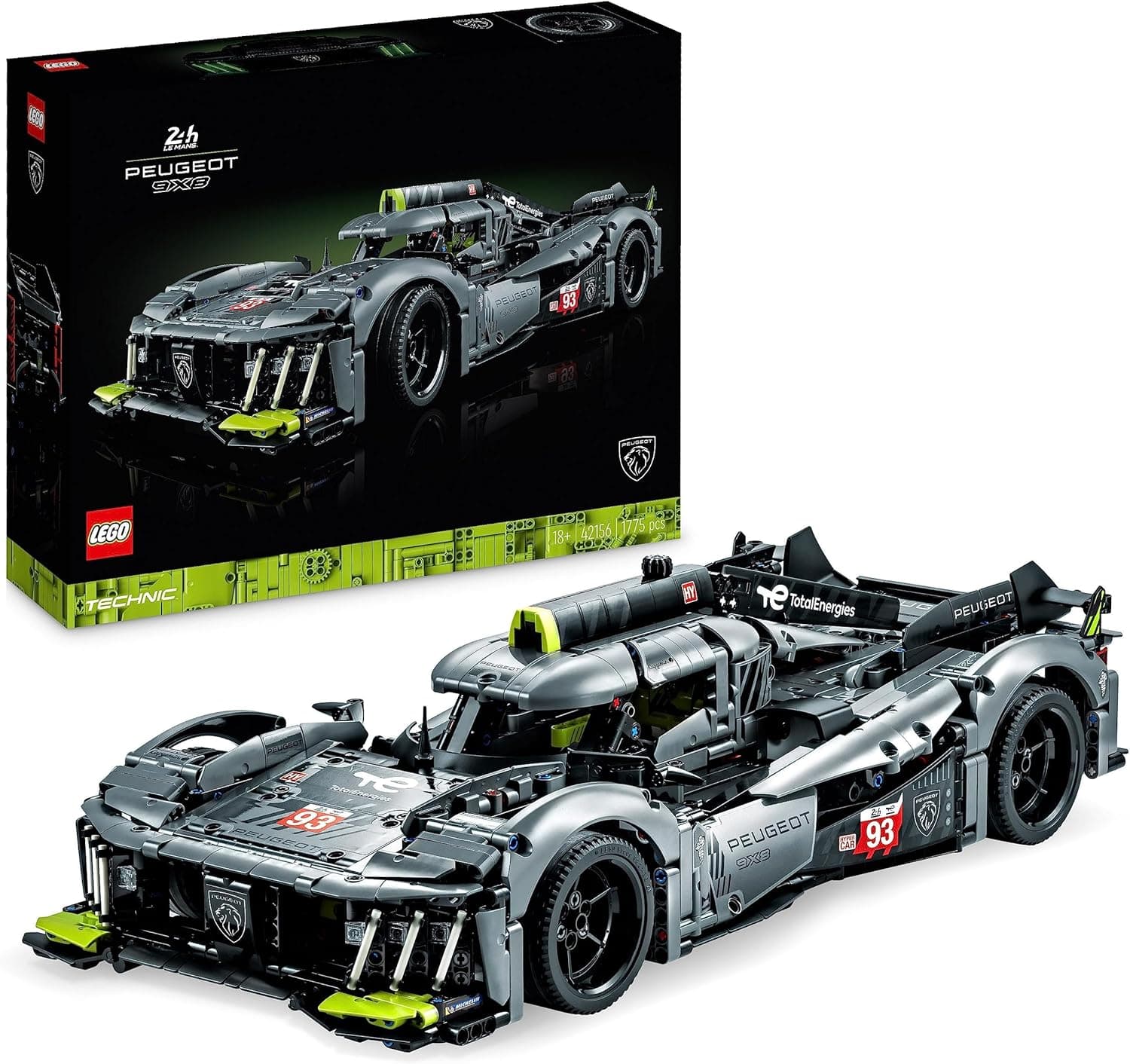 LEGO 42156 Technic Peugeot 9X8 24H Le Mans Hybrid Hypercar, Maquette de Voiture de Course Niveau Avancé, à l'Échelle 1:10, Sport Automobile à Collectionner pour Adultes - Image 1