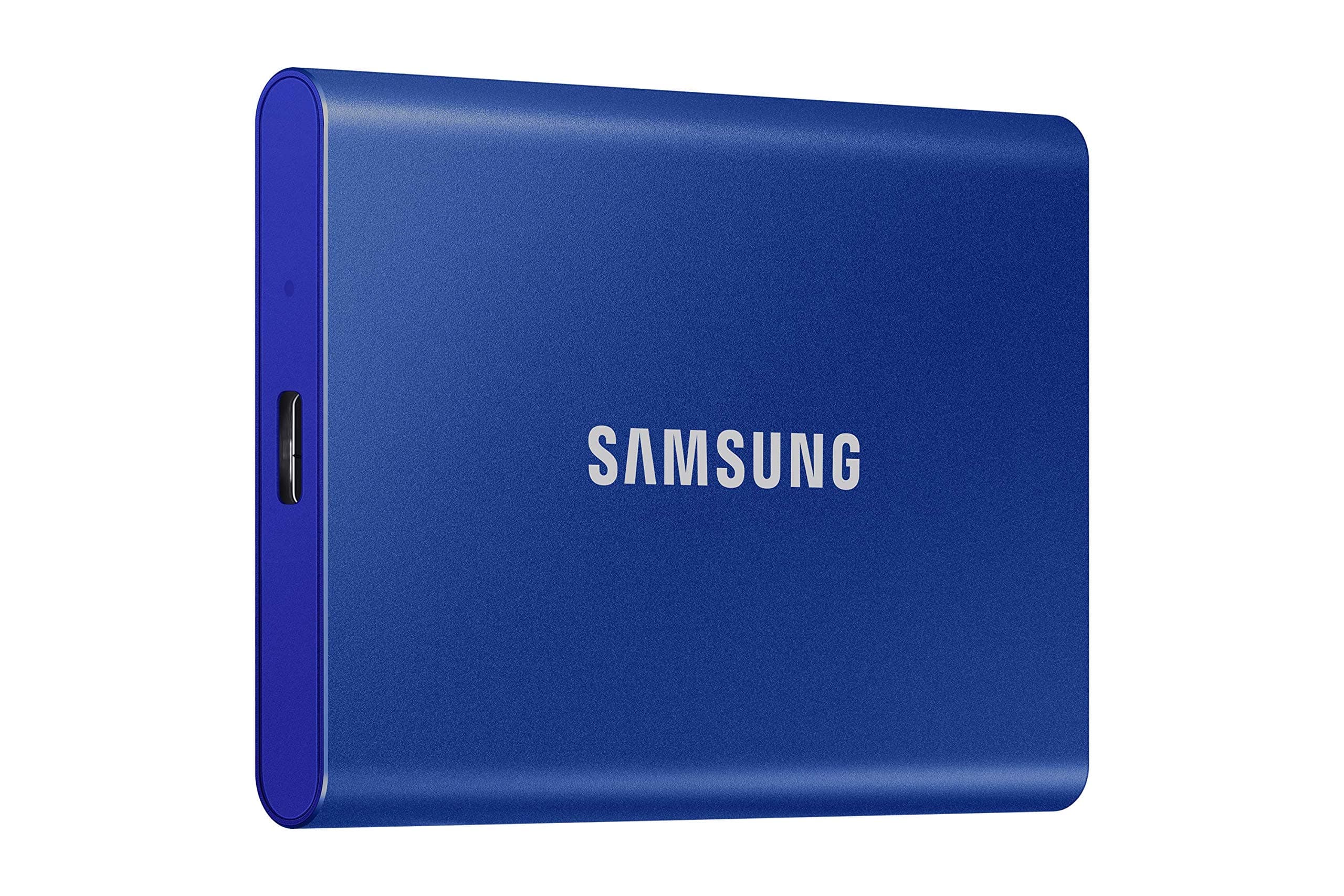 Samsung 2TB T7 External Solid State Drive, Blue, MU-PC2T0H/WW, Read/Write Speed up to 1050 MB/s, Password Security