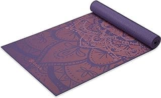 Gaiam Tapis de yoga, d'exercice et de fitness antidérapant pour tous les types de yoga, pilates et entraînements au sol 172,7 cm x 61 cm x 6 mm d'épaisseur
