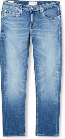 Calvin Klein Men's Slim Fit Jeans, Blue (Denim Medium), 34W/32L