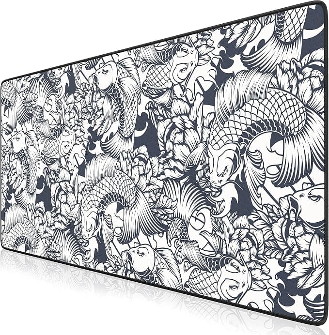 TITANWOLF - XXL Gaming Mouse Pad 900 x 400 mm, Mouse Pad Mat, Extra Large Fabric Gaming Desk Pad, Non-Slip Base, High Precision and Speed for Roccat Razer Logitech Keyboards - Image 1