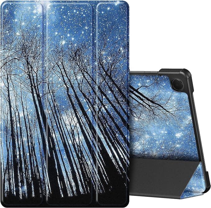 EasyAcc Case for Samsung Galaxy Tab A11+ Plus 2025 / A9+ 11 Inch 2023, Ultra Slim PU Leather Protective Case with Auto Wake/Sleep Function - Star Tree - Image 1