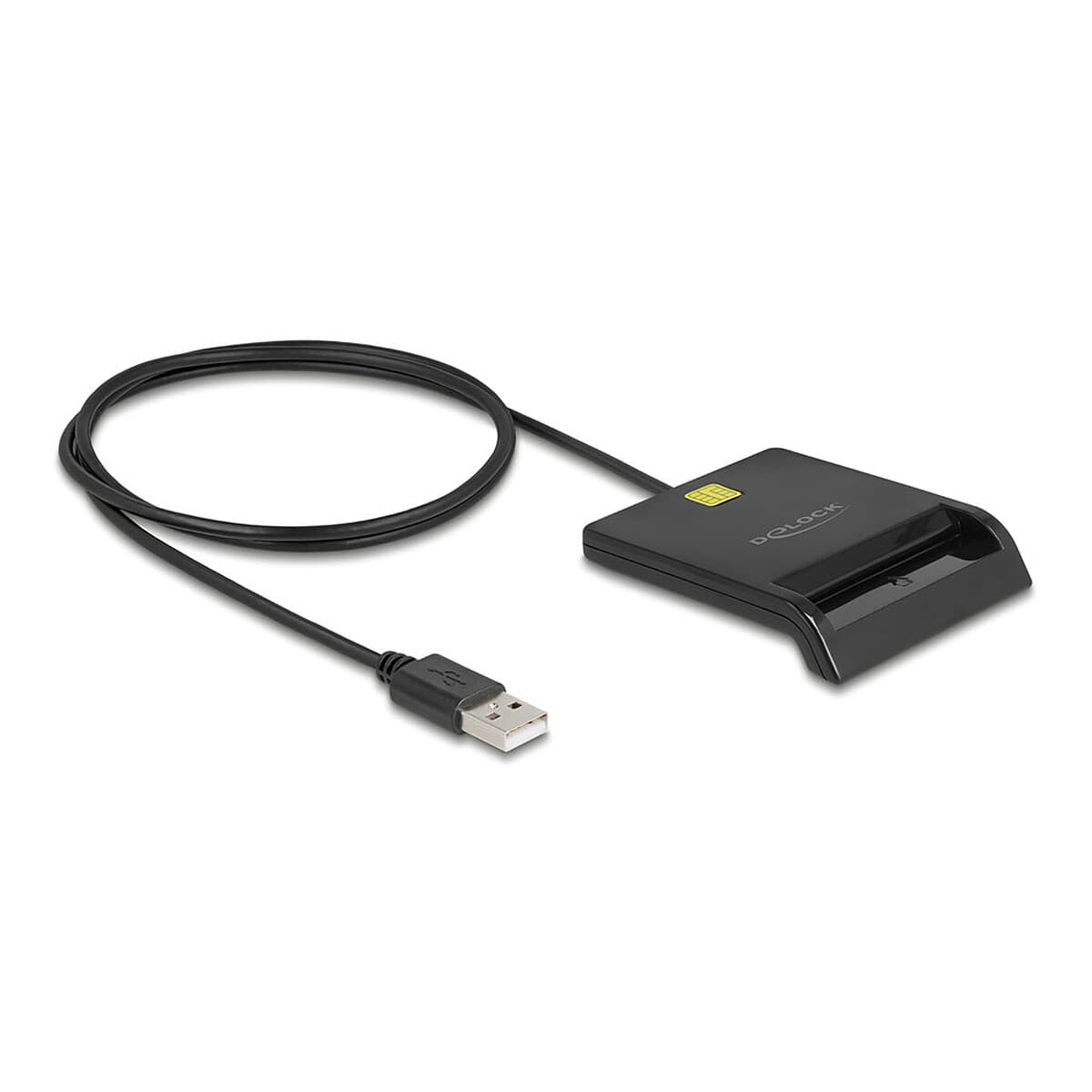 DeLock Lecteur de carte Smart USB 2.0 pour cartes à puce (carte vitale, carte bancaire, carte SIM...)