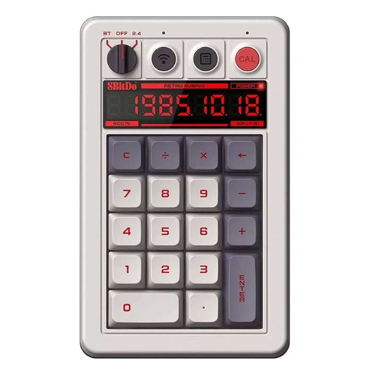 8Bitdo Retro 18 Wireless Mechanical Number Keypad NES Edition