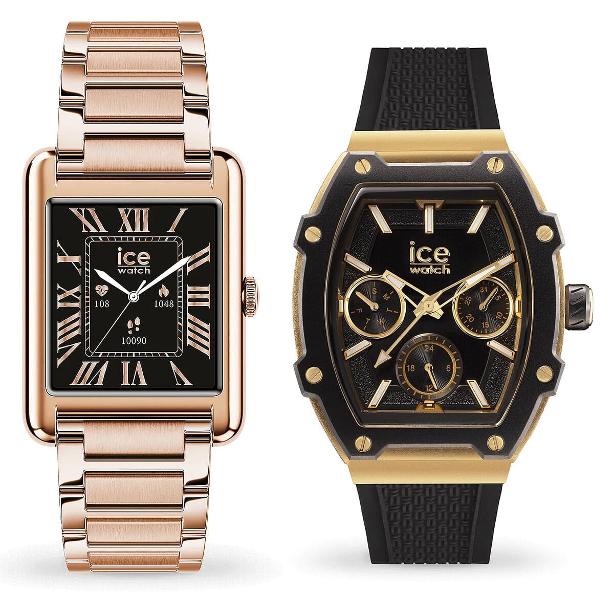 Ice Watch Ice Smart TKS 2.0 (Rose Or) + Ice Boliday Noir/Or OFFERTE !