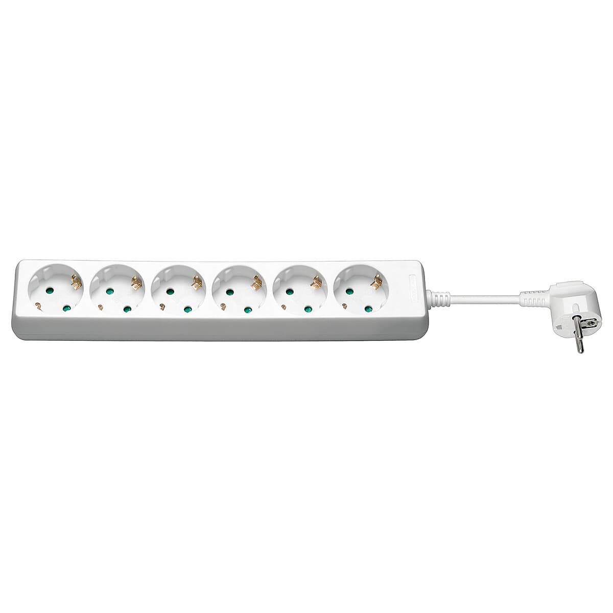 Goobay Multiprise 6 prises (type F, CEE 7/3) - 1.5 m - Blanc