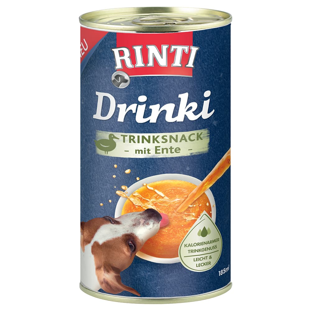 RINTI Drinki bebida para perros - 12 x 185 ml - con pato