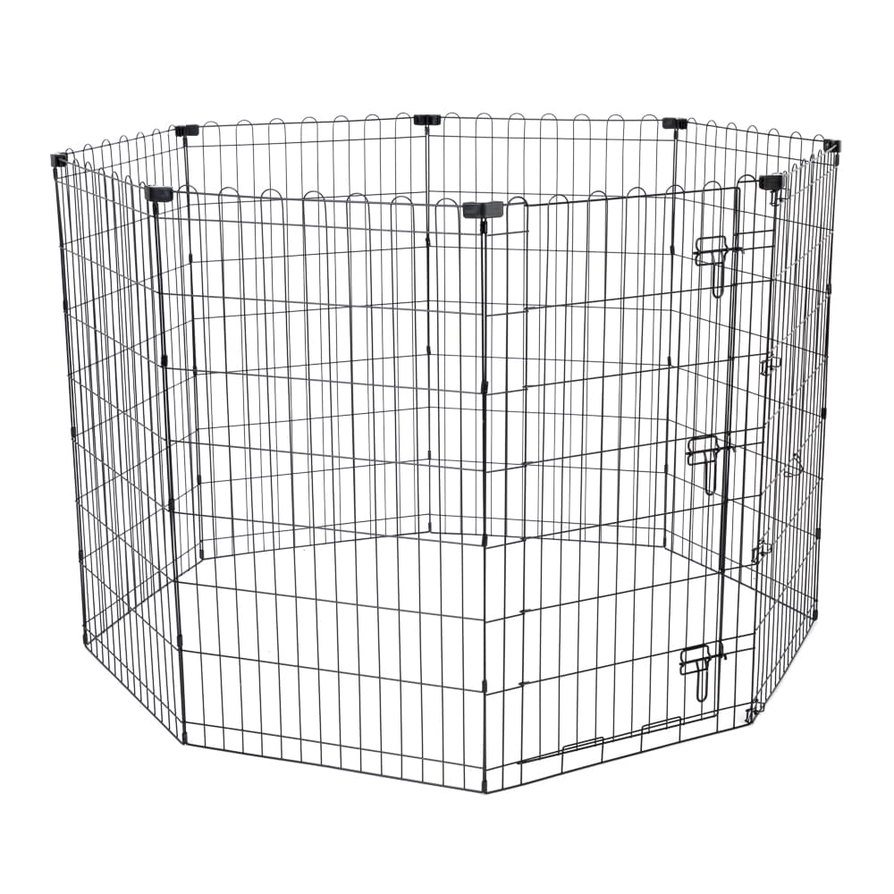 Corral metálico TIAKI para cachorros, alto - 8 paneles de 61 x 106 cm (An x Al)