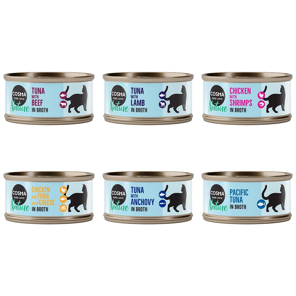 Cosma Nature 24 x 70 g - Pack Ahorro - Pack Mixto II: 6 variedades
