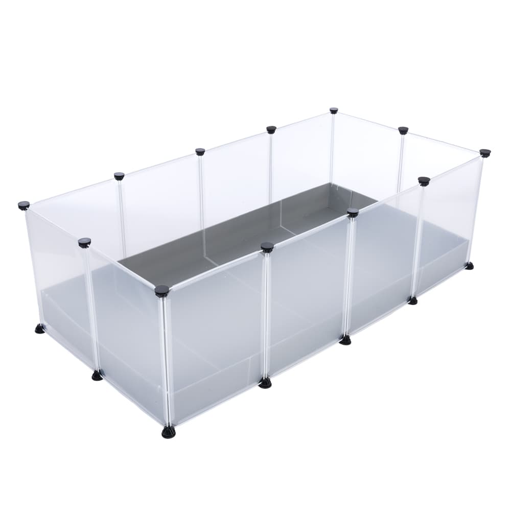 TIAKI recinto interior con suelo para roedores - 145 x 75 x 12/46 cm (L x An x Al)