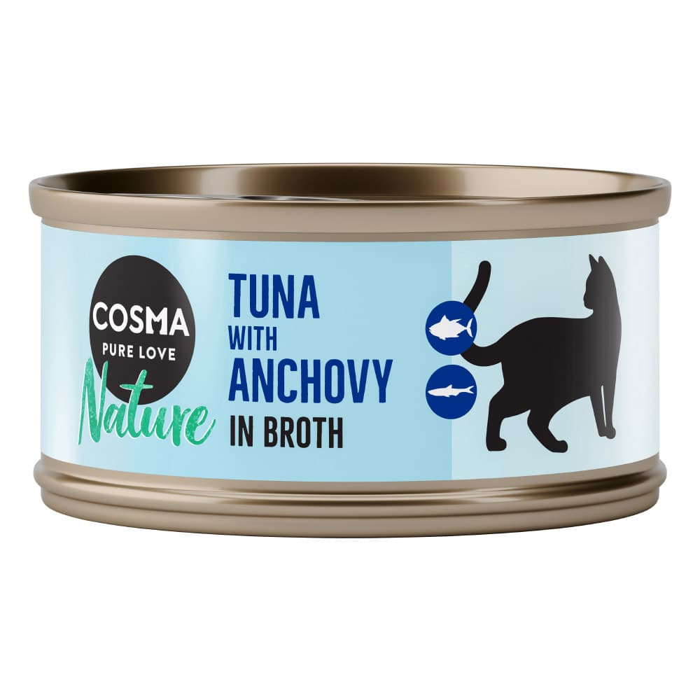 Cosma Nature 24 x 70 g - Pack Ahorro - Atún con anchoas
