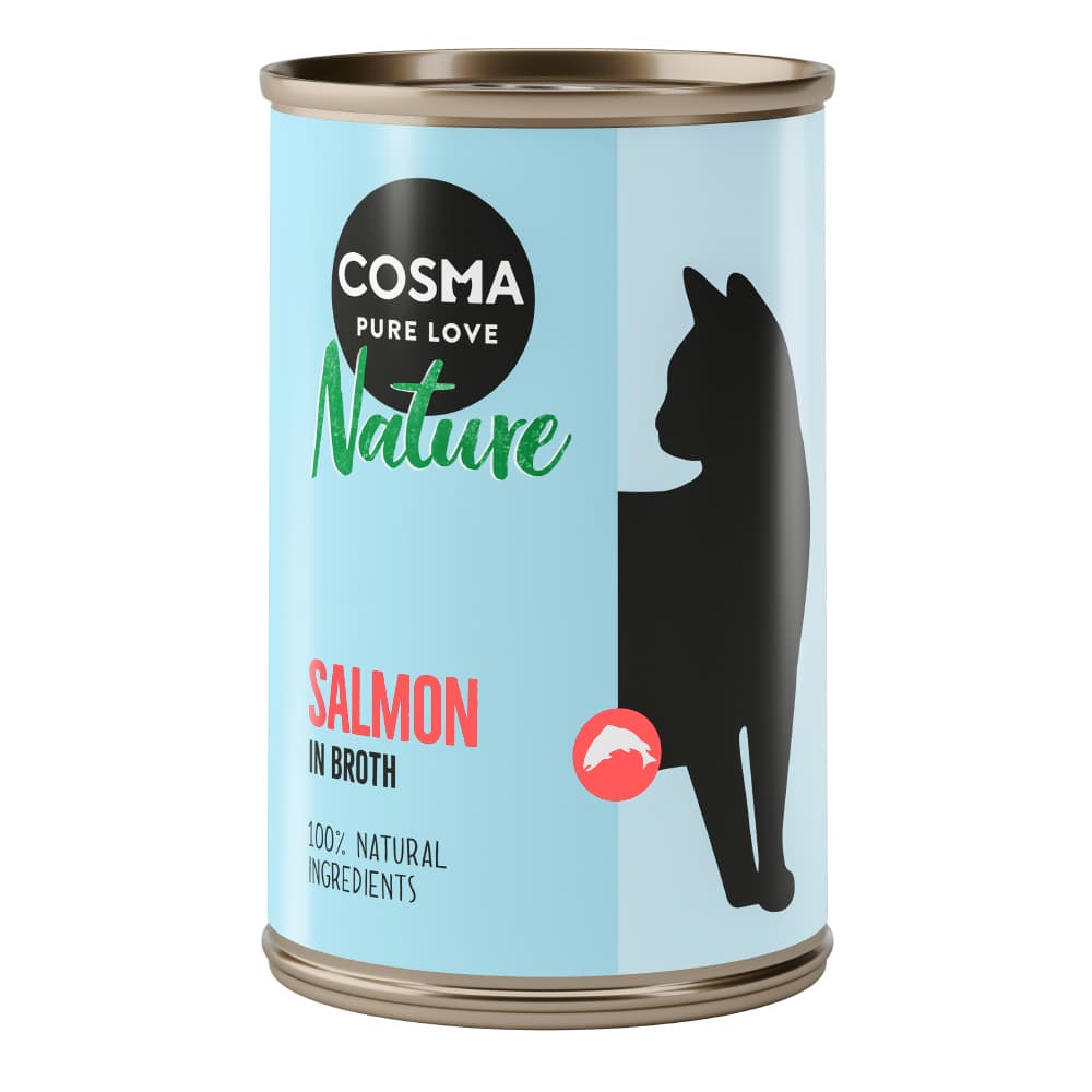 Cosma Nature 12 x 140 g - Pack Ahorro - Salmón