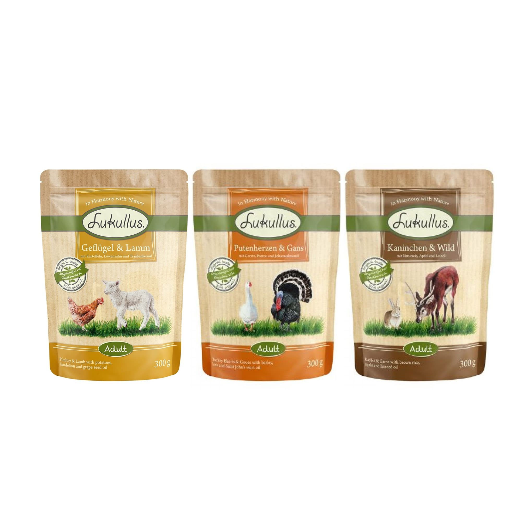Lukullus bolsitas 24 x 300 g - Pack Ahorro - Pack mixto II - Regional