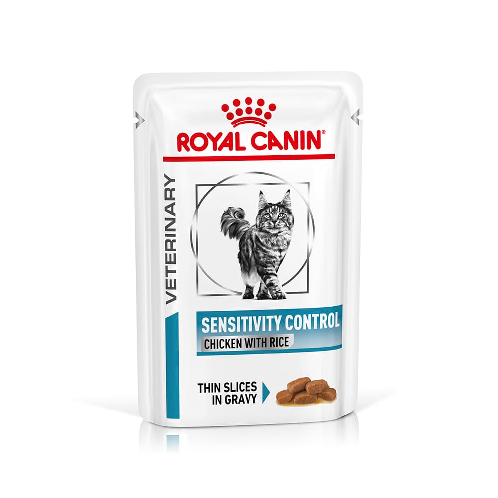 Royal Canin Veterinary Feline Sensitivity Control pollo y arroz en salsa - 24 x 85 g - Pack Ahorro