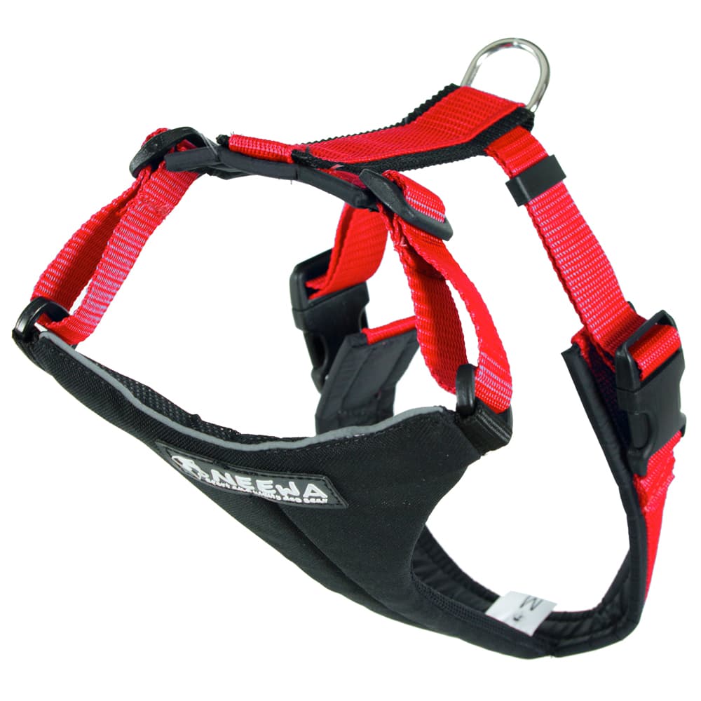 Arnés de canicross NEEWA Running rojo para perros - Talla M: 54 - 84 cm de pecho