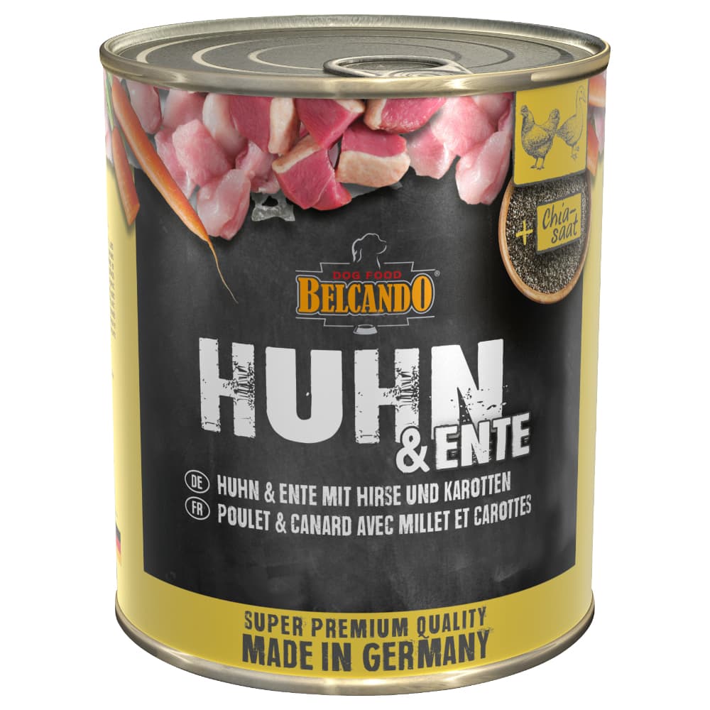 Belcando Super Premium 6 x 800 g - Pollo y pato con mijo y zanahorias
