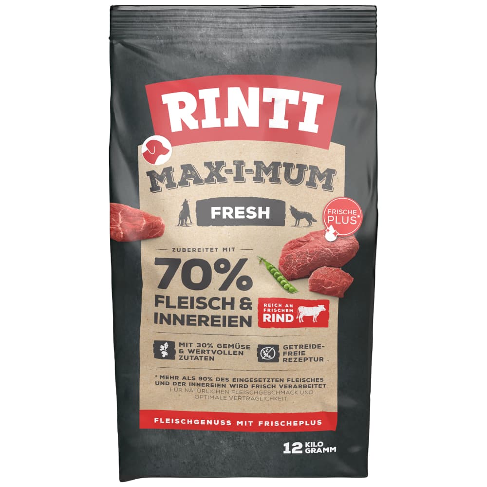 Rinti Max-i-mum con vacuno para perros - 12 kg