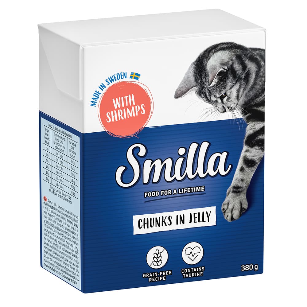 Smilla Bocaditos 24 x 370 / 380 g - Pack Ahorro - Con gambas en gelatina - 380 g