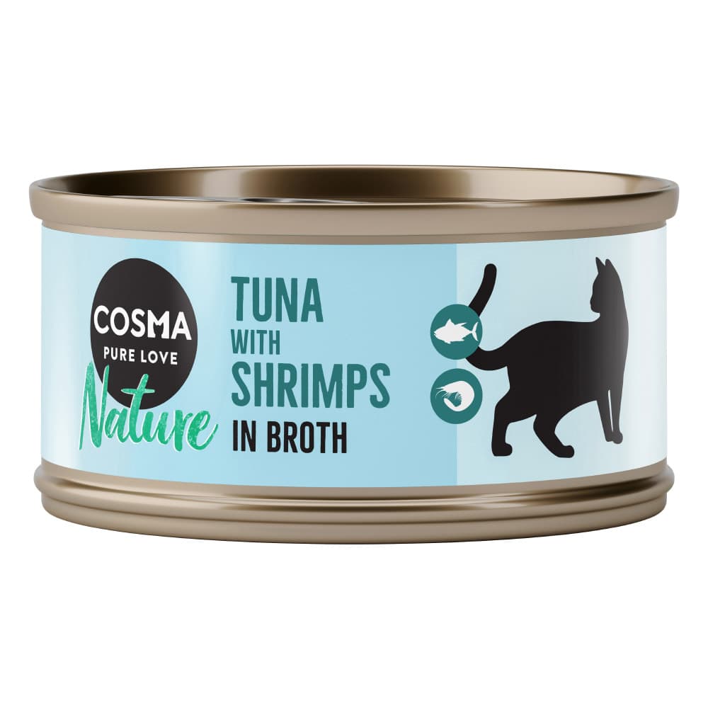 Cosma Nature 24 x 70 g - Pack Ahorro - Atún y gambas