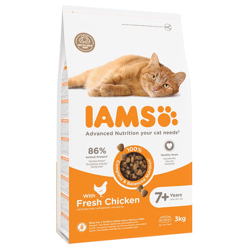 IAMS Advanced Nutrition Senior Cat 7+ con pollo - 2 x 3 kg