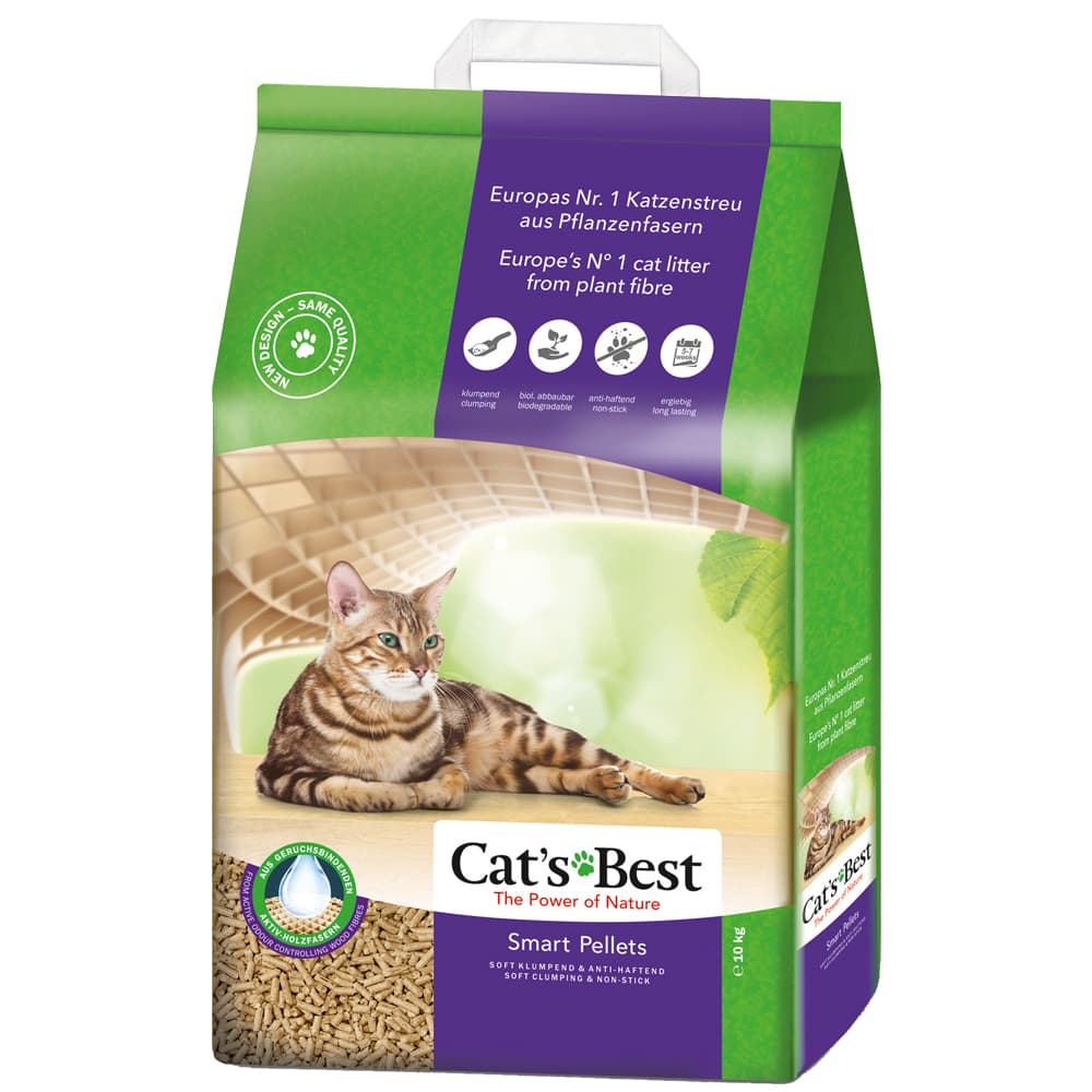 Cat's Best Smart Pellets arena biodegradable para gatos - 20 l (aprox. 10 kg)