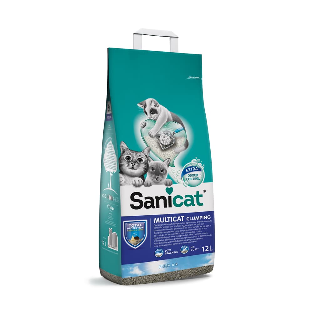 Sanicat Clumping Multicat - 2 x 12 l - Pack Ahorro