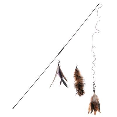 Caña con plumas 3 en 1 XXL para gatos