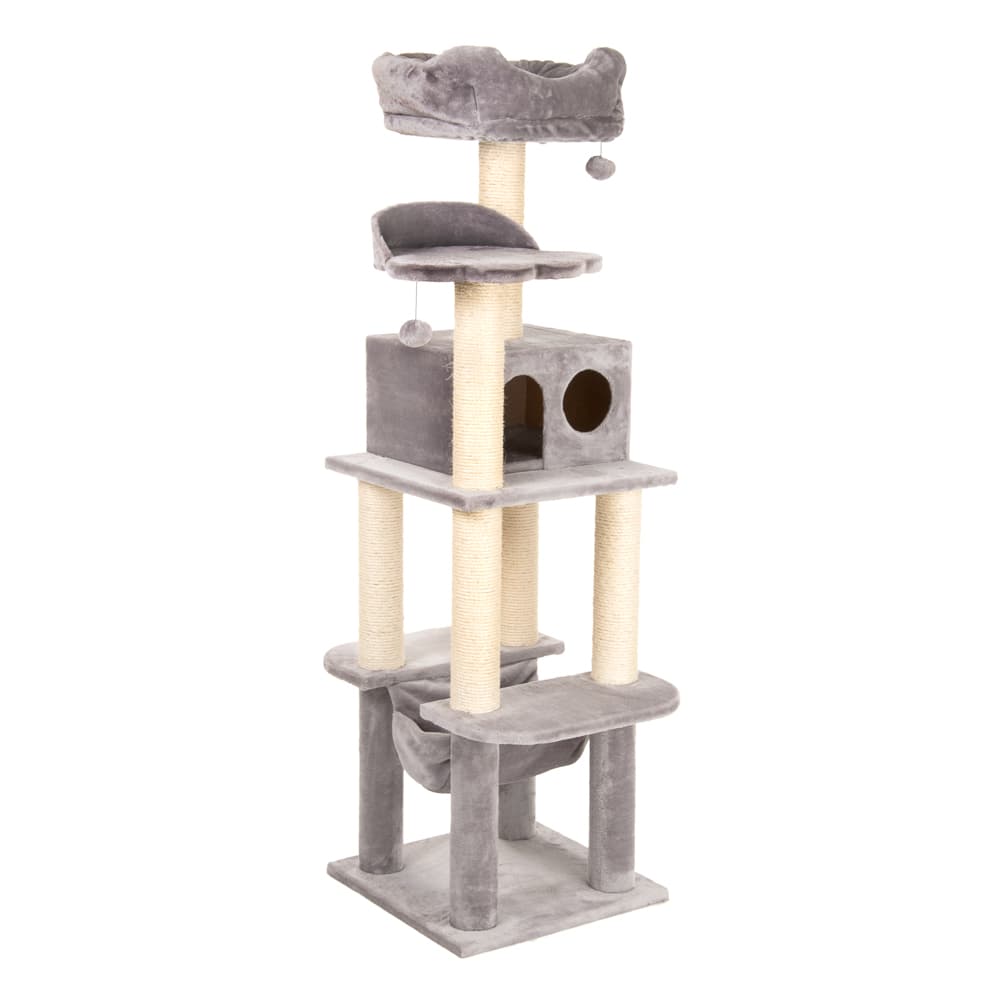 Rascador La Digue III para gatos - Gris claro