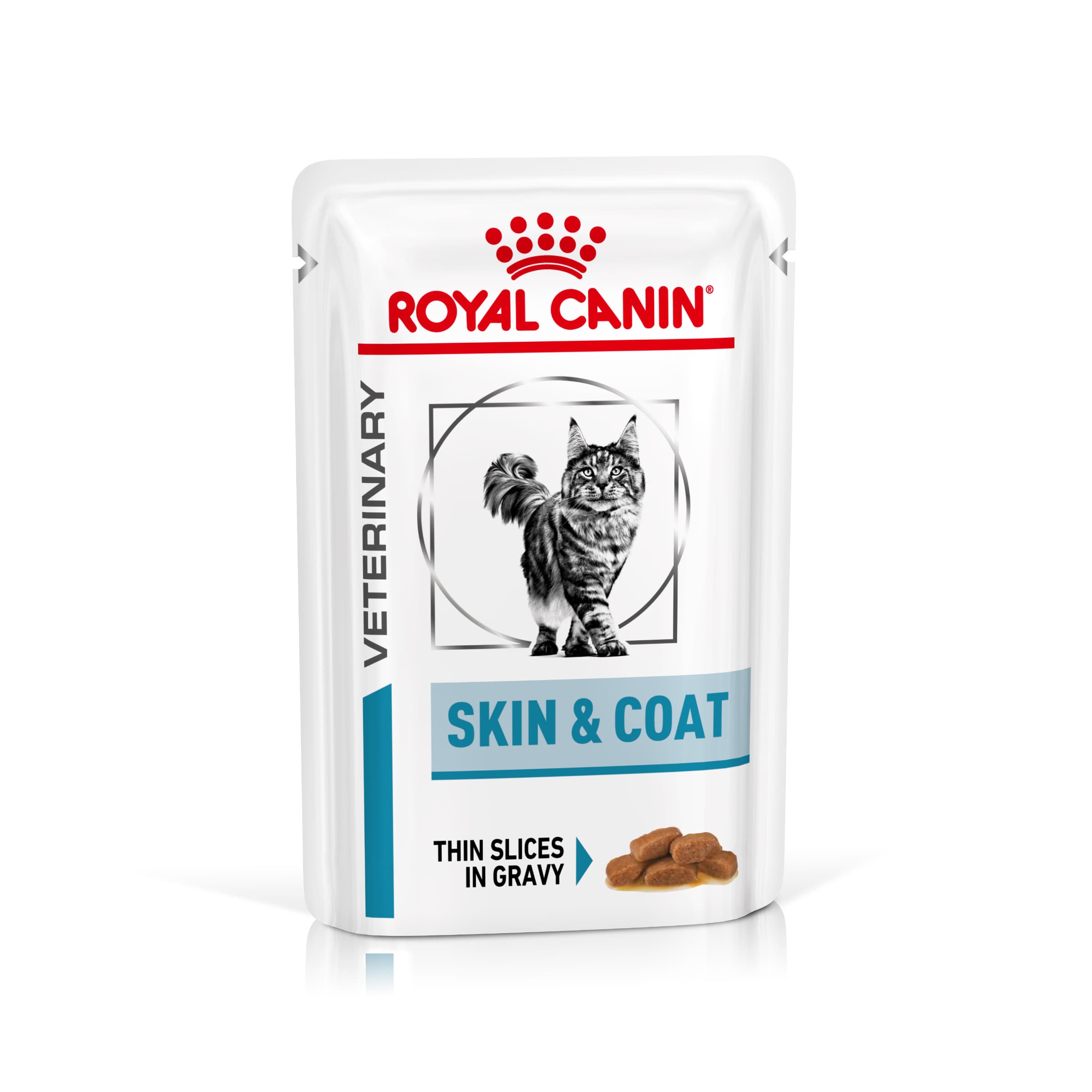 Royal Canin Veterinary Feline Skin & Coat en salsa - 24 x 85 g - Pack Ahorro
