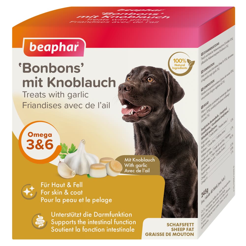 beaphar caramelos con ajo para perros - 2 x 245 g - Pack Ahorro